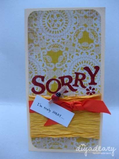 handmade sorry cards