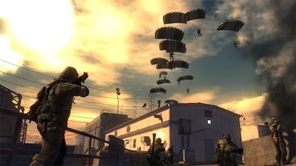 Parachuting is fun, but leaves you exposed to gunfire from the ground.