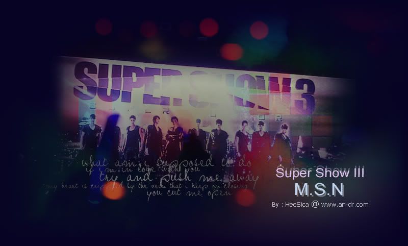 (  ) Super Show III   M.S.N 1,