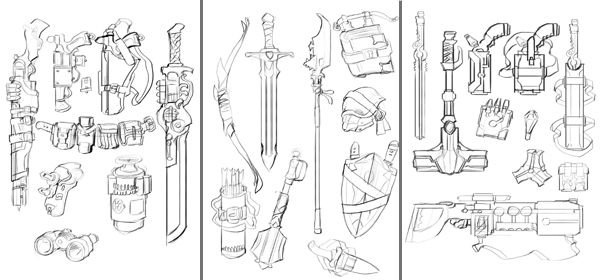 Initial Sketches of Genre Packs
