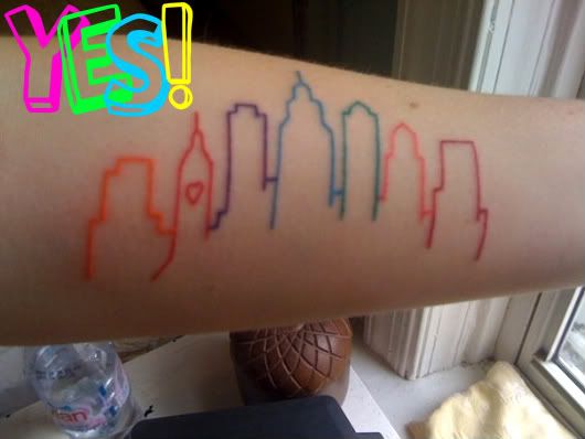 And it's seriously the best fucking Philly skyline tattoo I've ever seen