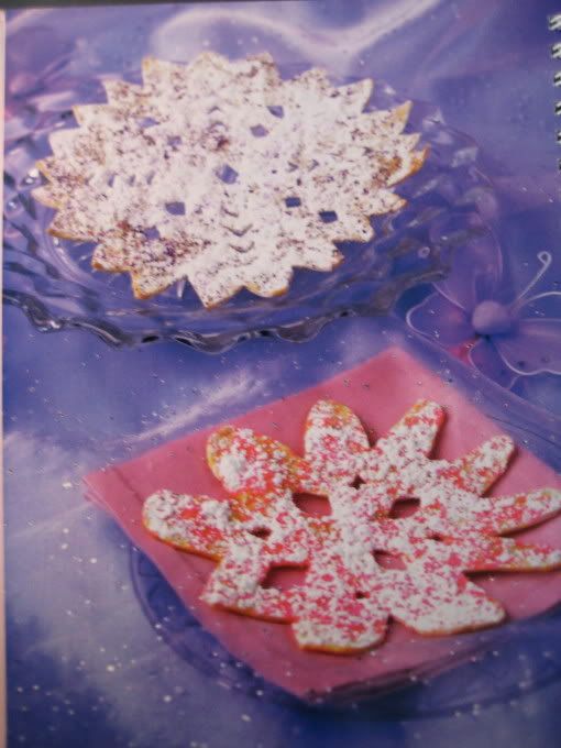 Baked snowflakes