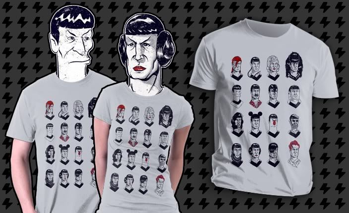 T-Shirt: Many faces of Mr Spock