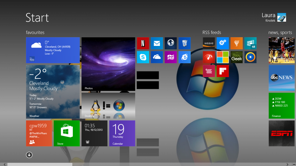 windows 10 start menu icons flickering